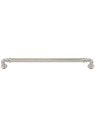 Reeded Drawer Pull - 9 inch Center-to-Center in Polished Nickel.